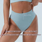 S Brown Seamless High-Waist Ribbed Bra & Panty Set - Wireless Stretchy Underwear