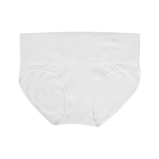 S White 3-Pack High-Waist Microfiber Shaping Briefs - Seamless Full-Coverage Tummy Control Panties