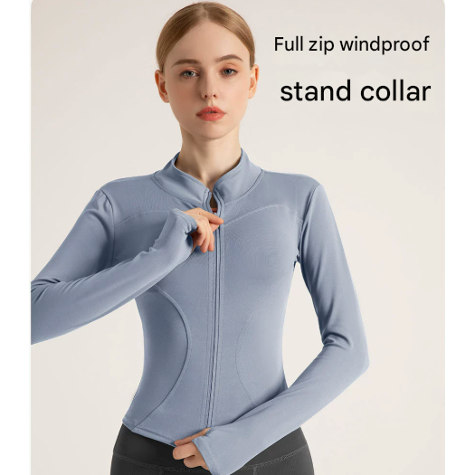 XXXL Rose-red High-Stretch Slim Fit Yoga Jacket - Full Zip Workout Sports Jacket for Women