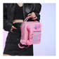 Pink Sweet Girl Creative Crossbody Bag with Telephone Design, PU Material, Lightweight and Unique