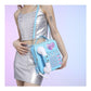 Blue Sweet Girl Creative Crossbody Bag with Telephone Design, PU Material, Lightweight and Unique