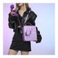 Purple Sweet Girl Creative Crossbody Bag with Telephone Design, PU Material, Lightweight and Unique