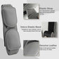 2 Pcs Beige Magnetic Leather Car Sunglasses Clip - Dual-Use Multifunctional Card Holder, Premium Cowhide