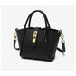 Black Genuine Leather Women&