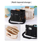 White Large Capacity Multi-Compartment Tote Bag - Stylish and Versatile for Women, Ideal for Organizing Essentials or as a Mommy Bag(Photography props not included)