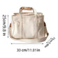 White Large Capacity Multi-Compartment Tote Bag - Stylish and Versatile for Women, Ideal for Organizing Essentials or as a Mommy Bag(Photography props not included)