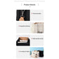 White Large Capacity Multi-Compartment Tote Bag - Stylish and Versatile for Women, Ideal for Organizing Essentials or as a Mommy Bag(Photography props not included)