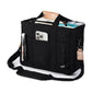 Black Large Capacity Multi-Compartment Tote Bag - Stylish and Versatile for Women, Ideal for Organizing Essentials or as a Mommy Bag(Photography props not included)