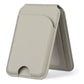 Light Grey MagSafe Magnetic Wallet with Stand - PU Leather Card Holder for iPhone