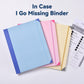 Blue Accordion File Binder with 12 Envelopes - Durable Document Organizer