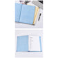 Blue Accordion File Binder with 12 Envelopes - Durable Document Organizer