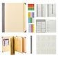 Yellow Accordion File Binder with 12 Envelopes - Durable Document Organizer