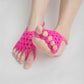 2 Pairs Pink Toe Separator and Foot Stretching Band - Arch Support, Bunion Corrector, and Foot Massage Tool