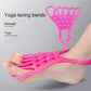 2 Pairs Pink Toe Separator and Foot Stretching Band - Arch Support, Bunion Corrector, and Foot Massage Tool