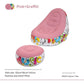 (Pink Graffiti)Portable Inflatable Sofa Chair with Ottoman - Waterproof Flocked Lazy Sofa for Camping and Home Use