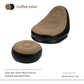 Coffee And Black Patchwork Portable Inflatable Sofa Chair with Ottoman - Waterproof Flocked Lazy Sofa for Camping and Home Use