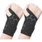 2 Pairs Black Breathable Sports Wrist Support Wrap - Fitness Gym Wristband for Badminton & Injury Prevention