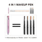 4-in-1 Multi-Functional Makeup Pen Set - Lip Liner, Highlighter, Eyeliner, Eyebrow Pencil (3 Shades, 3-Pack)