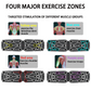 Black Multi-Function Push-Up Board 3-Piece Set with Upgraded Handles, Non-Slip Mat, and Hand Grip for Home Gym and Fitness Training