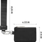 Black And Grey Portable Ladies Wrist Bag - Mini Wallet for Cards, Coins, and Keys, Lightweight and Stylish Organizer, Perfect for Daily Use