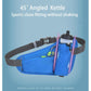 Blue Hydration Running Waist Pack - Waterproof Lightweight Sports Belt with Bottle Holder(Water bottles are filming props, not included)