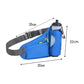 Blue Hydration Running Waist Pack - Waterproof Lightweight Sports Belt with Bottle Holder(Water bottles are filming props, not included)