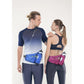 Blue Hydration Running Waist Pack - Waterproof Lightweight Sports Belt with Bottle Holder(Water bottles are filming props, not included)