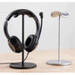 Black Universal Aluminum Headphone Stand – Durable Detachable Desktop Headset Holder