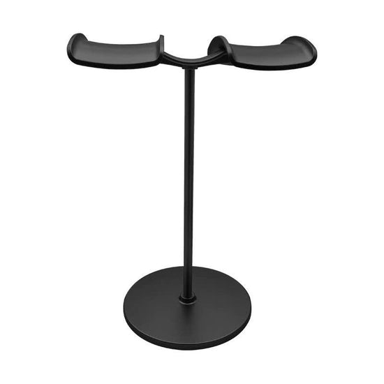 Black Dual Headphone Stand – Creative Double Hook Aluminum Alloy Display Holder