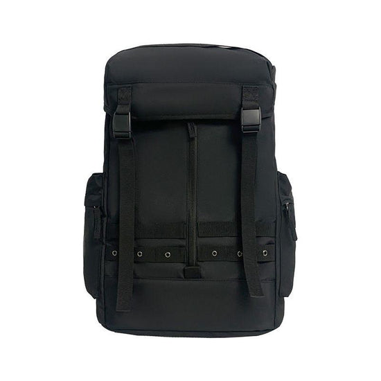 Black Trendy Street Style Backpack - Large Capacity for Hiking, Students & Everyday Use