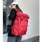 Red Trendy Street Style Backpack - Large Capacity for Hiking, Students & Everyday Use