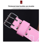 Size M Pink Professional Weightlifting Belt with Sponge Padding for Deep Squat and Deadlift - Men and Women Fitness Support