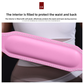 Size M Pink Professional Weightlifting Belt with Sponge Padding for Deep Squat and Deadlift - Men and Women Fitness Support