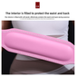 Size L Pink Professional Weightlifting Belt with Sponge Padding for Deep Squat and Deadlift - Men and Women Fitness Support