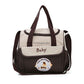 Small Coffee Fashionable Large-Capacity Cartoon Bear Shoulder Crossbody Mommy Bag - Stylish and Functional Diaper Bag