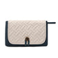 Blue and White Patchwork Portable Baby Changing Mat - Waterproof, Foldable, Compact Diaper Pad for Travel & Everyday Use