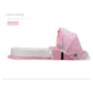Pink Portable Multi-Purpose Baby Bed and Diaper Backpack - Lightweight, Waterproof, Canvas + Polyester Material, Travel Essential for Moms(With mosquito net and small toys)