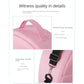 Pink Portable Multi-Purpose Baby Bed and Diaper Backpack - Lightweight, Waterproof, Canvas + Polyester Material, Travel Essential for Moms(With mosquito net and small toys)