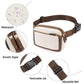 Black Adjustable Waterproof PU Leather Waist Bag – Stylish Crossbody Belt Bag for Men & Women