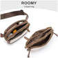 Black And Brown Color Matching Adjustable Waterproof PU Leather Waist Bag - Stylish Crossbody Belt Bag for Men & Women