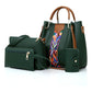 Dark Green Elegant 4-Piece Women&