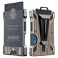 1 Pcs Gold Premium RFID Blocking Aluminum Alloy ID Badge Holder with Transparent Card Slot & Money Clip