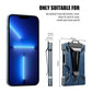 1 Pcs Gold Premium RFID Blocking Aluminum Alloy ID Badge Holder with Transparent Card Slot & Money Clip