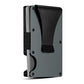 2 Pcs Grey Aluminum Alloy RFID Blocking Wallet - Compact, Lightweight Credit Card Holder and Money Clip