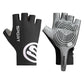 Size M Black Breathable Half-Finger Cycling Gloves - Anti-Slip, Shockproof, and Durable for Men & Women