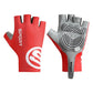 Size M Red Breathable Half-Finger Cycling Gloves - Anti-Slip, Shockproof, and Durable for Men & Women