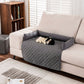 90*90CM Brown Waterproof & Scratch-Resistant Pet Sofa Protector Mat with Pillow | Cat & Dog Bed, Washable, All-Season