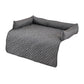 75*75CM Brown Waterproof & Scratch-Resistant Pet Sofa Protector Mat with Pillow | Cat & Dog Bed, Washable, All-Season