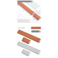 Orange And Grey (Keyboard Wrist Guard + Mouse Wrist Guard) Premium Dual-Sided PU Leather Keyboard Wrist Rest and Mouse Pad Set - Ergonomic Support for Comfortable Typing and Mouse Use