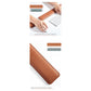Brown And Grey (Keyboard Wrist Guard + Mouse Wrist Guard) Premium Dual-Sided PU Leather Keyboard Wrist Rest and Mouse Pad Set - Ergonomic Support for Comfortable Typing and Mouse Use